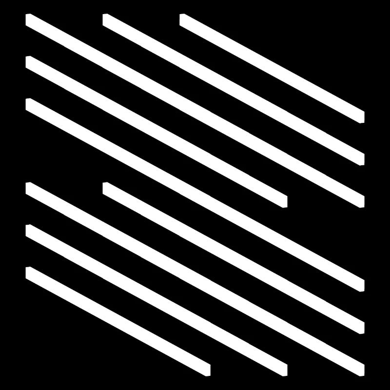 Minimalistisches Design mit diagonalem Linienmuster