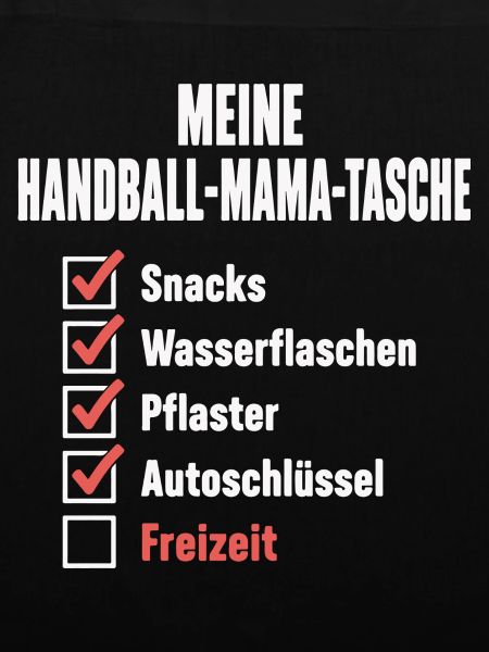 Handball Mama Tasche – Snacks, Pflaster, Freizeit?