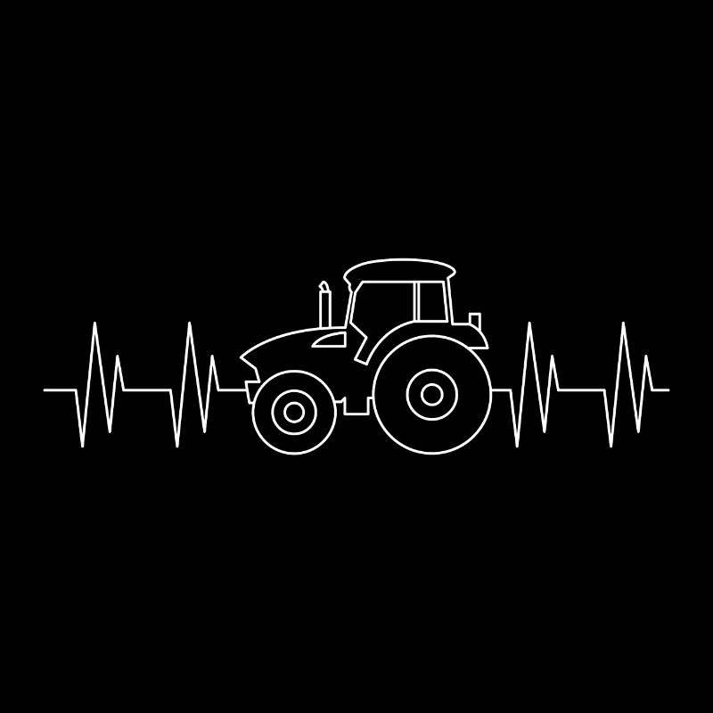 Heart for Tractor Gift Farmer Farmer Tracker