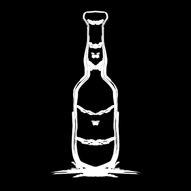Simple bottle design in white
