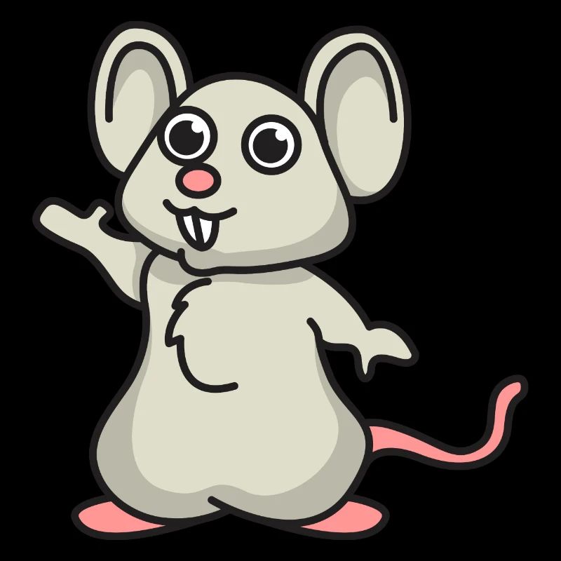 Maus Comic Mäuse Geschenk Haustier Tier niedlich