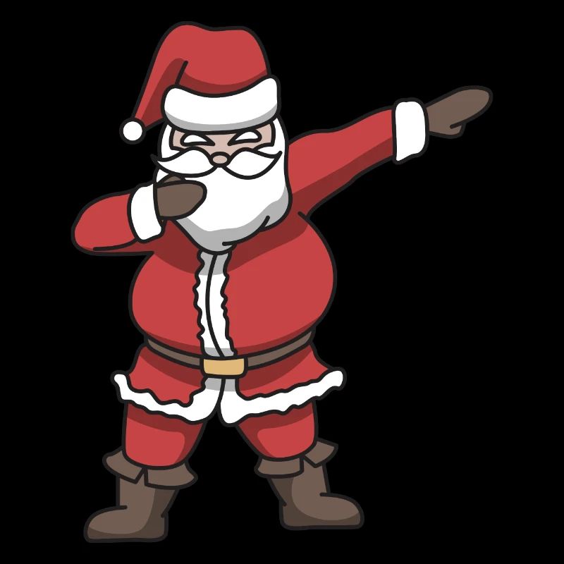Weihnachtsmann dabbing Geschenk Weihnachten Tanz