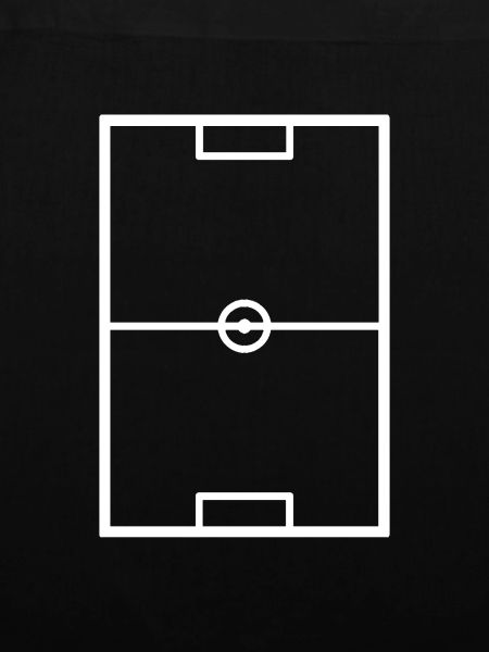 Fussballfeld weiß