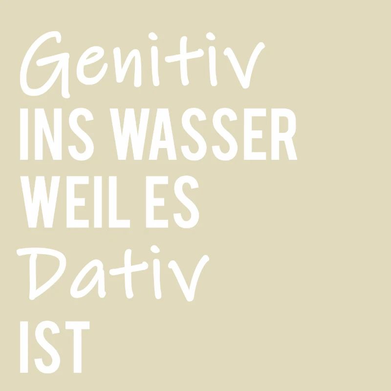 Genitive dative accusative water