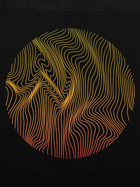 Geometry wave pattern sunrise