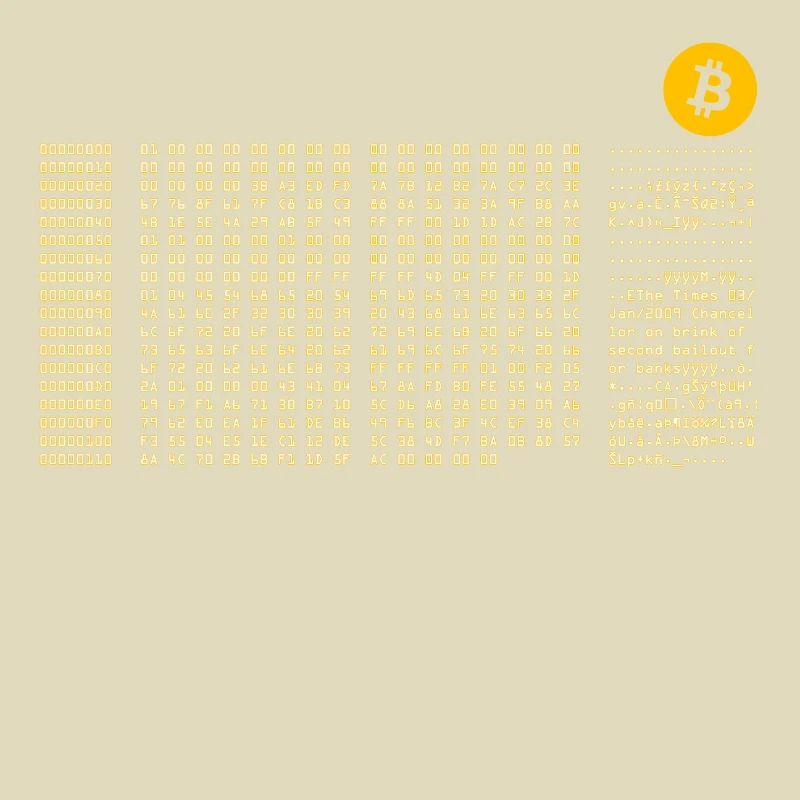 Bitcoin First Block Zero Nerd