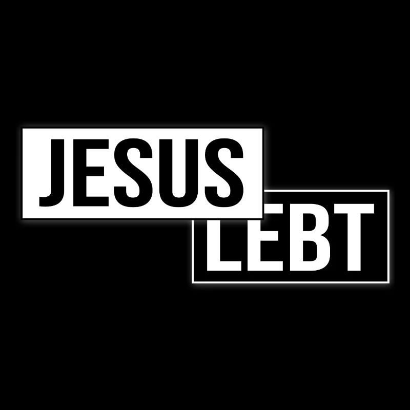 Jesus Lebt christliche Kleidung Geschenkidee