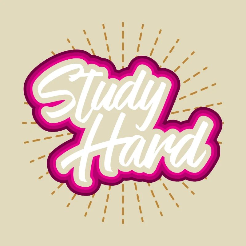 Study hard - student geschenkidee