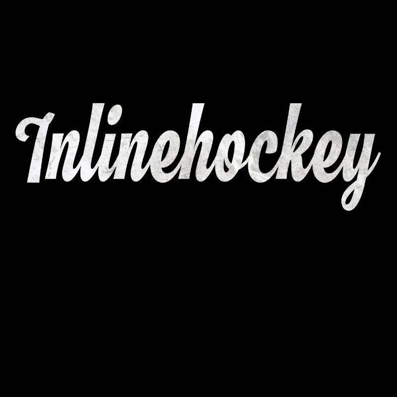 Inlinehockey lettering gift emblem