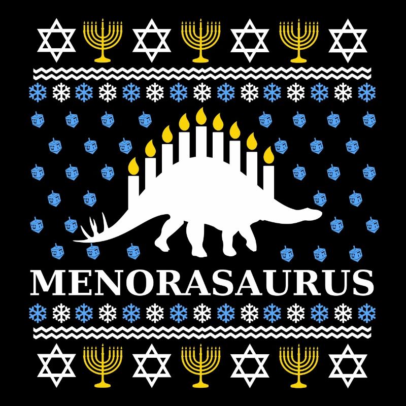 Menorasaurus - Excellente idée-cadeau Juifs, Hanoukka