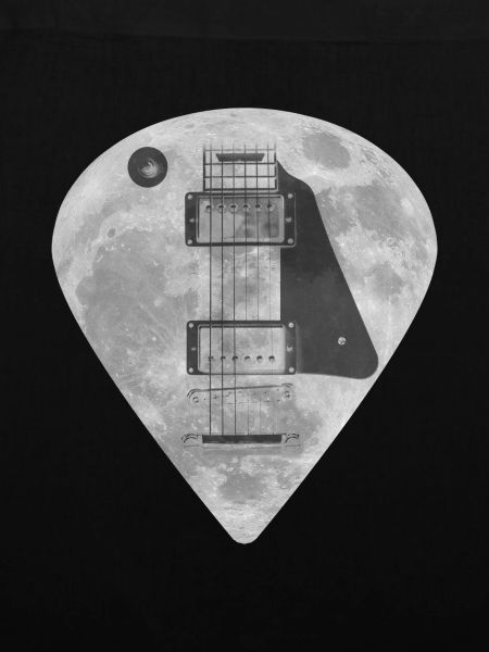 Gitarren Hardware Vollmond Plektrum