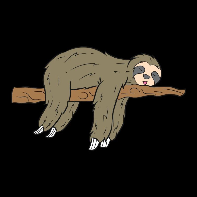 Faultier Faultiere Geschenk Sloth Ast
