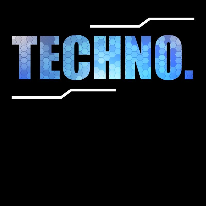 A Techno Tee For Music Lovers Saying "Techno."