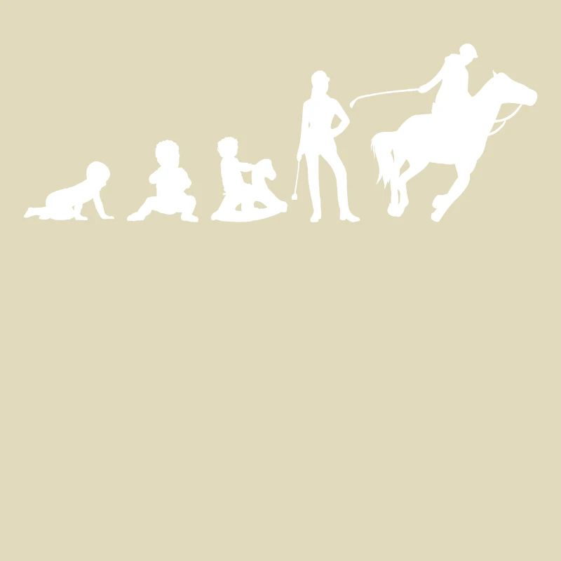 Evolution Das Leben ist besser mit Pferdedesign