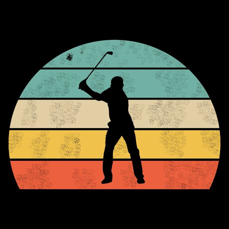Golfspieler bunt
