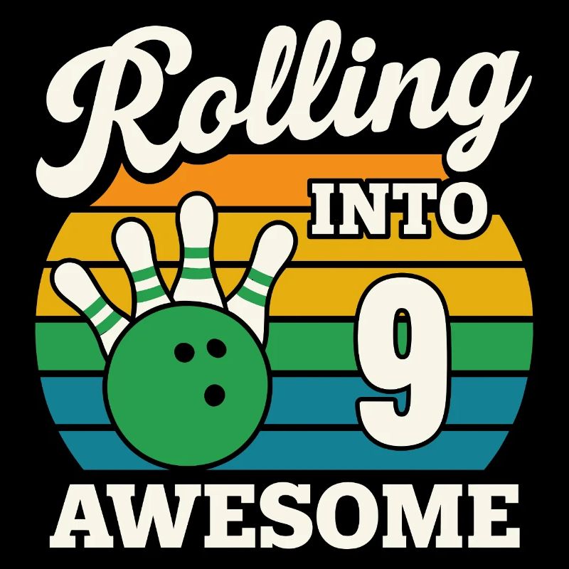 Rouler en 9 conception de bowling impressionnante