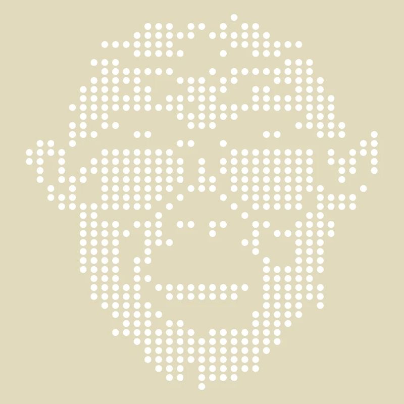 Monkey mit Sunglass Pixel-Design