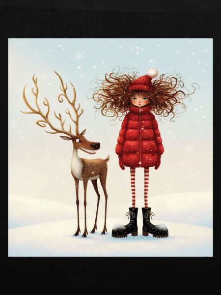 Winterfreundschaft im Schnee