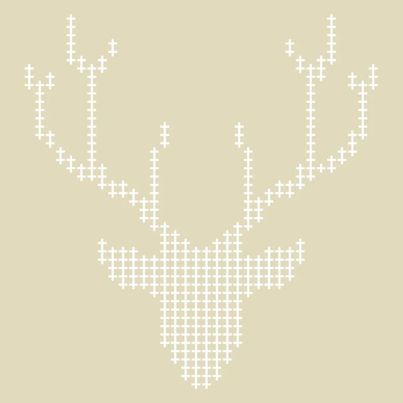Pixel Deer-Geweihe