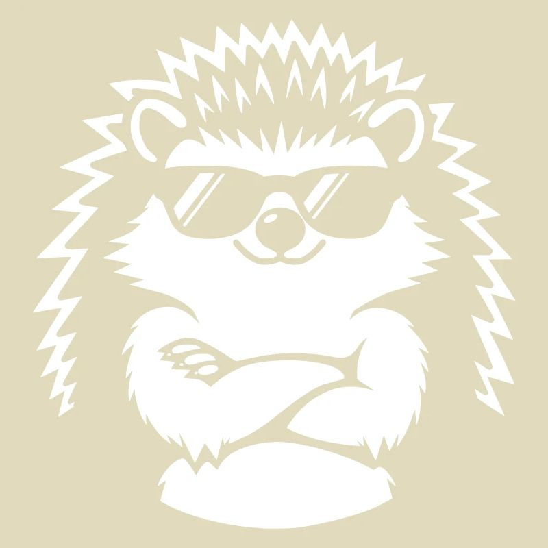 Cooler Igel mit Sonnenbrille