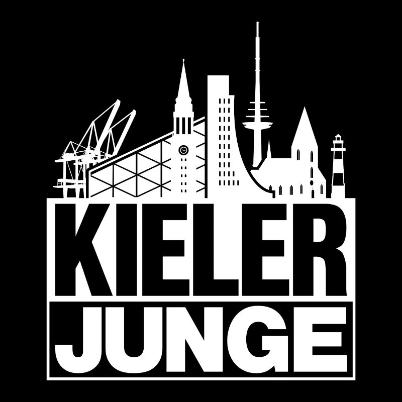 Kieler Junge Weiss Kiel Silhouette Geschenk