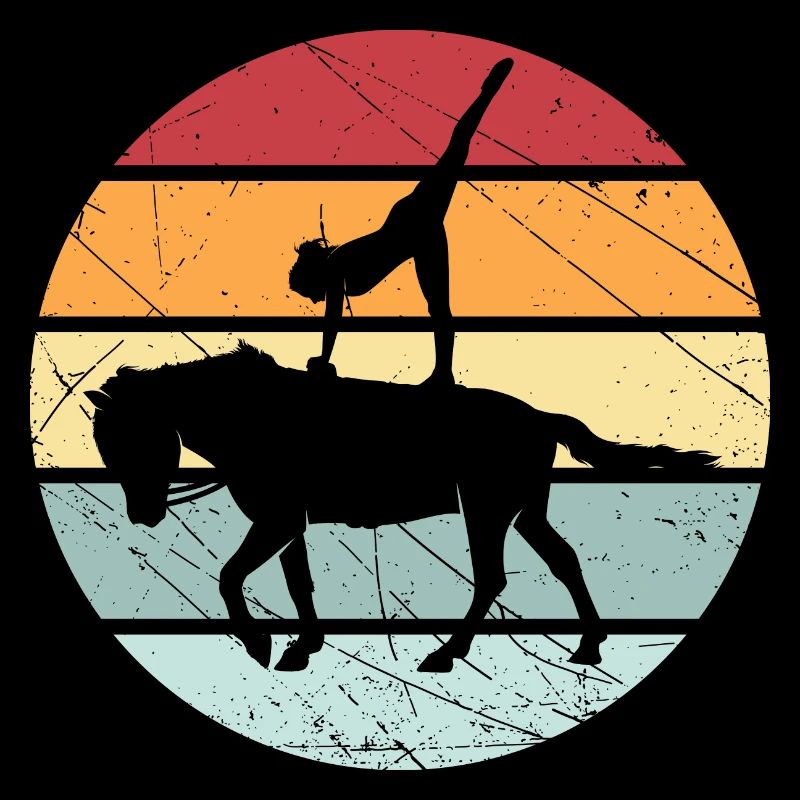 Cheval de cheval d'équitation rétro Volti