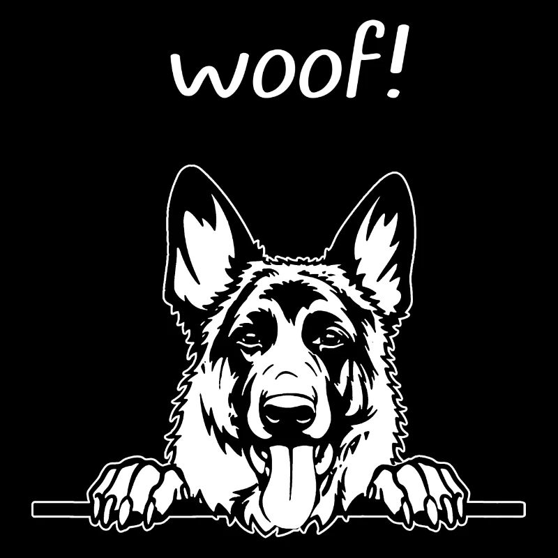 German Shepherd Woof