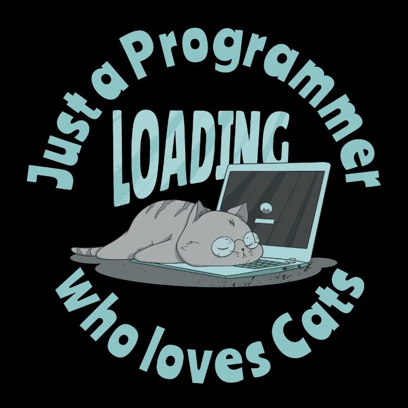 Nur ein Programmierer, der Katzen liebt