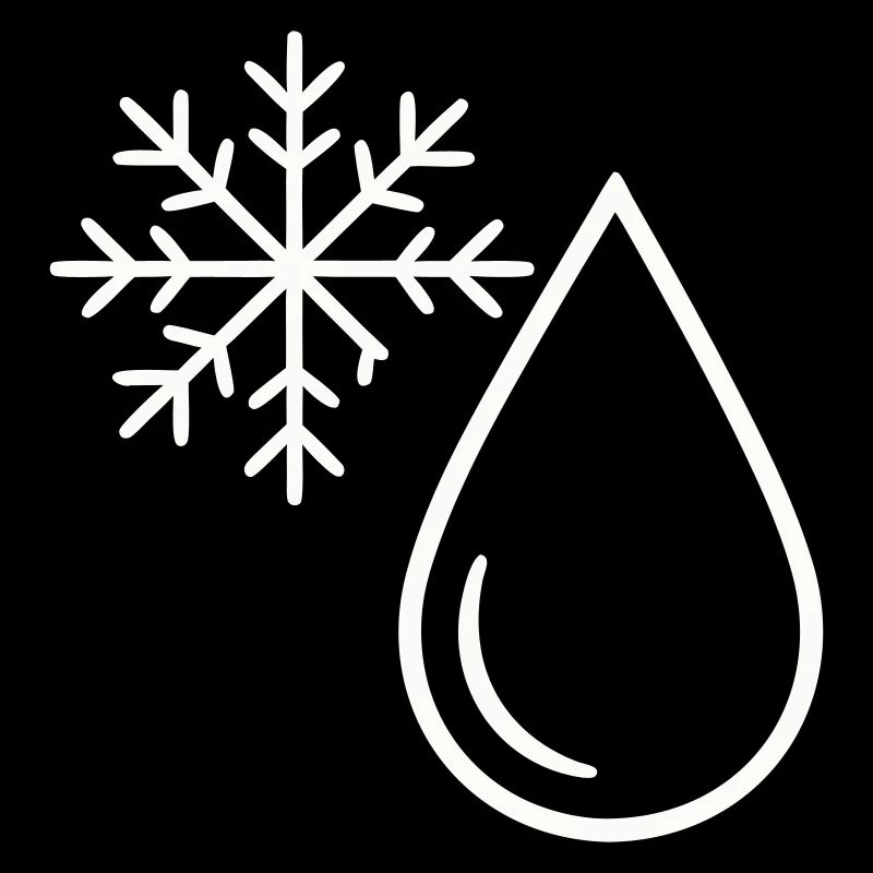 Schnee und Minimalist Drop
