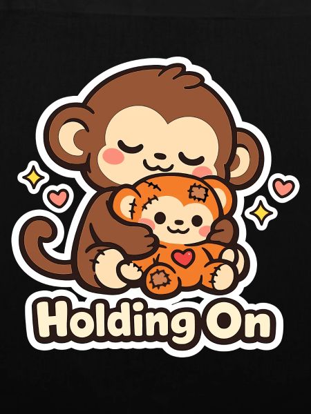 Punch Macaque Holding On