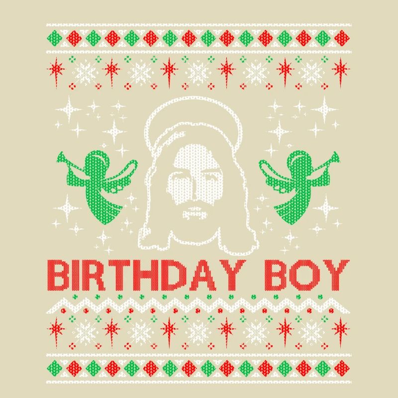 Jésus Anniversaire Garçon Laid Pull de Noël