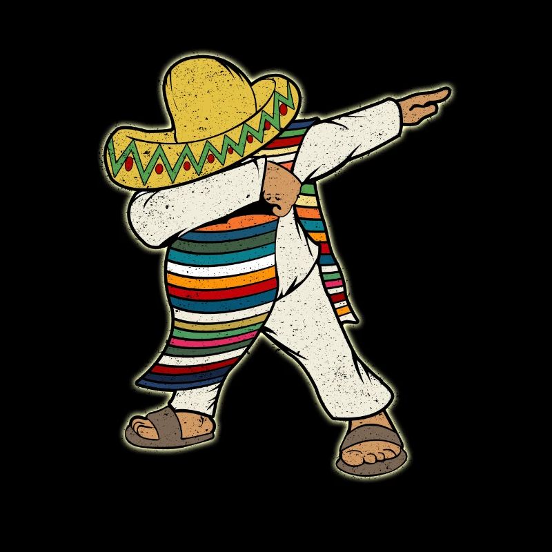 Mexikanischer Poncho tupft