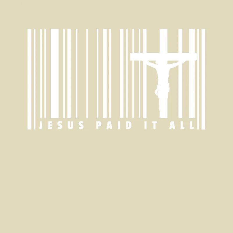 Jésus code à barres code à barres T-shirt cadeau foi