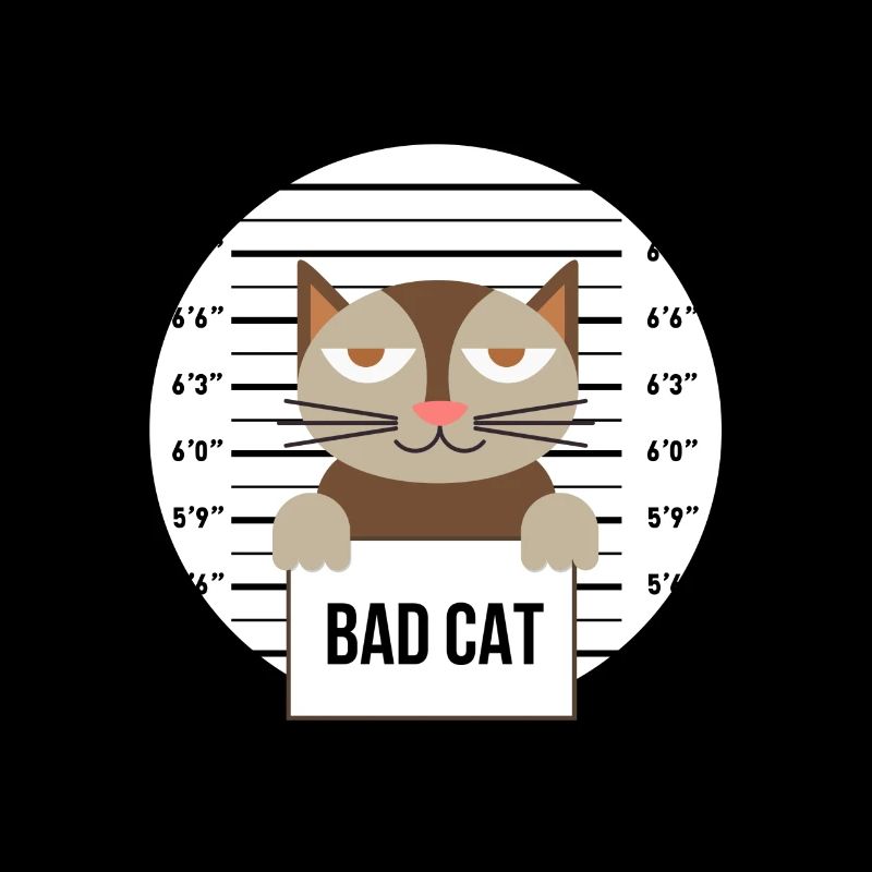 Süße Katze Gefängnis Knast Hinter Gittern Böse