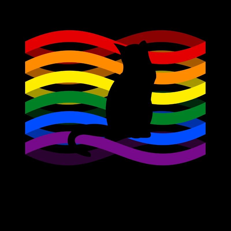 Chat arc en ciel