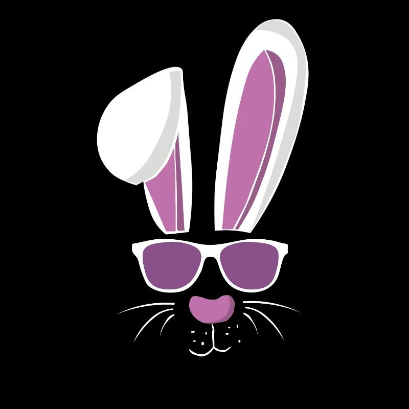 Cool lapin de ski et lapin de Pâques