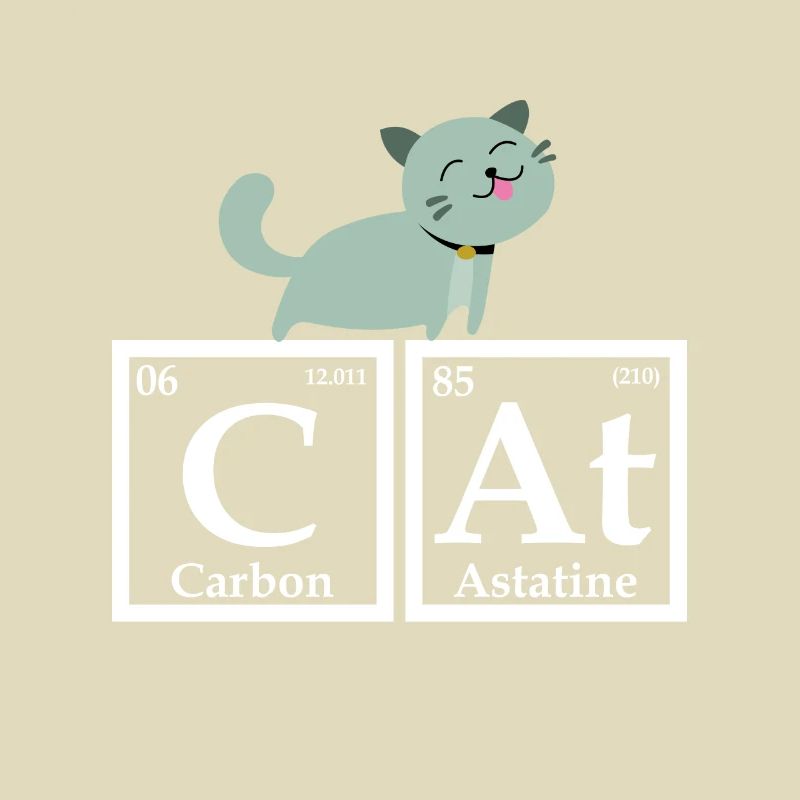 Chat comme éléments chimiques