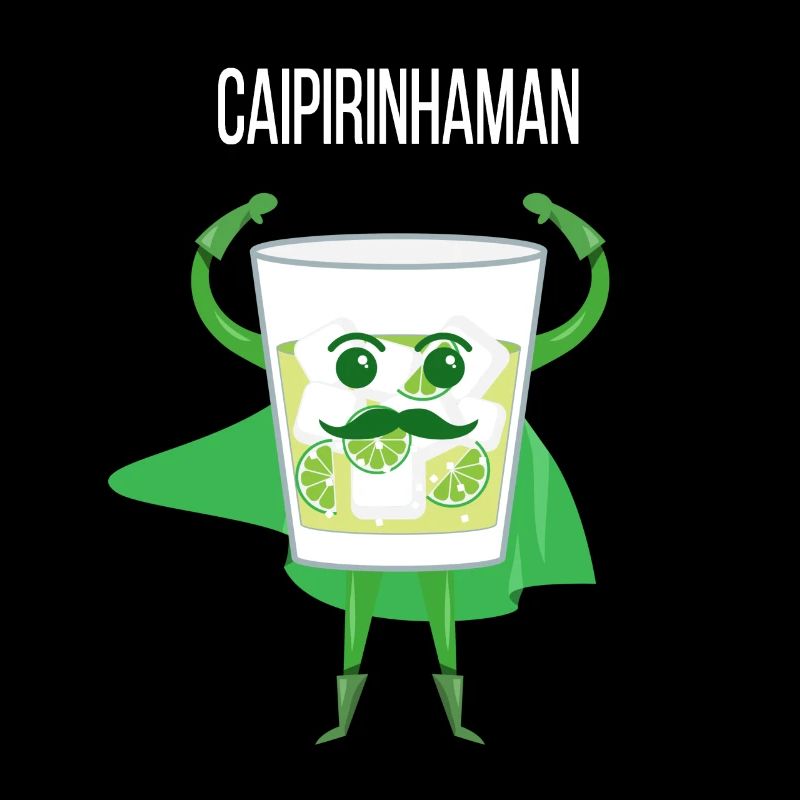 Caipirinha Lustig Witzig Superheld Cocktail