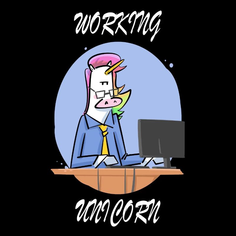 Licorne bourreau de travail