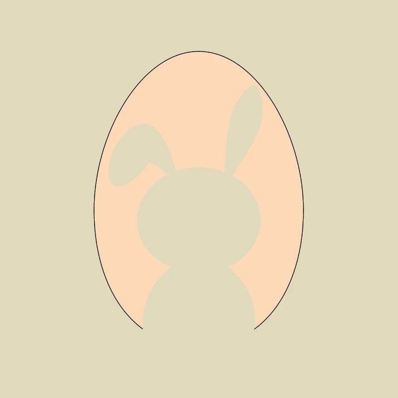 Rabbit Rabbit Easter Easter Silhouette