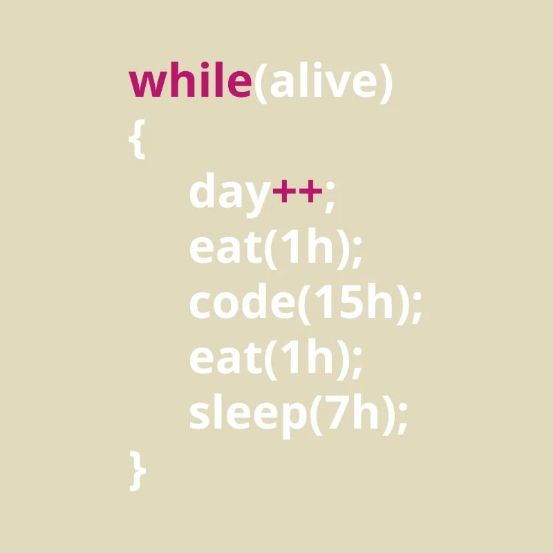 Programmers eat code sleeping funny PHP