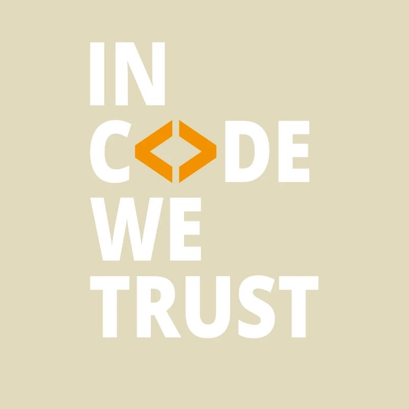 In code we trust Programmierer Geek Coding Nerd