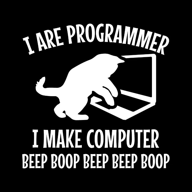 Programmierer Katze Geschenk Programmieren Mitze