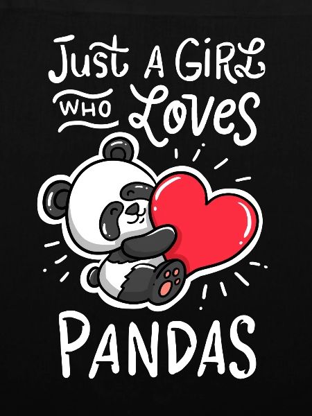 Mädchen Panda