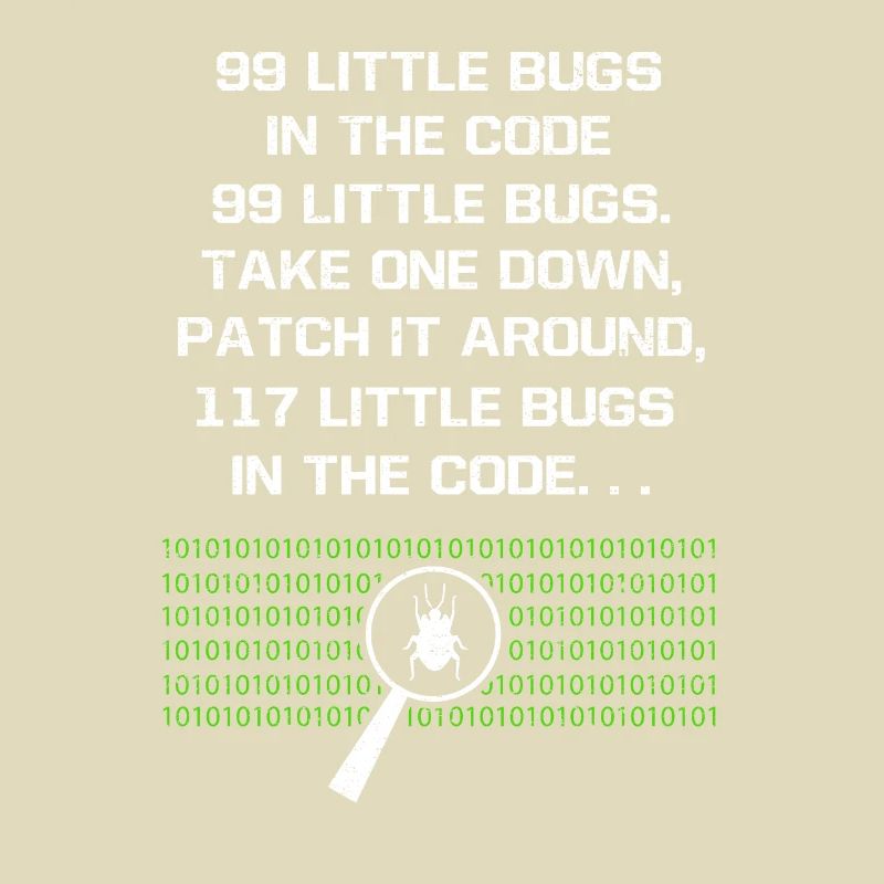 99 kleine Fehler im Code Computer Geek Programm