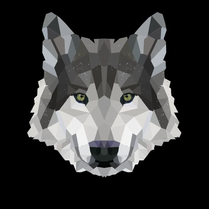 POLYGON WOLF WOLVES HUSKY PACK DOG PACK PACK