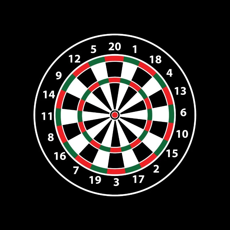 Jeu de fléchettes, fléchettes, 180,