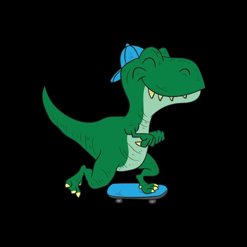 Skateboarding Dinosaurier T-Rex