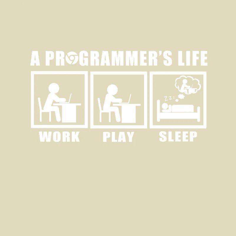 Das Leben eines Programmierers Spruch Geschenkidee