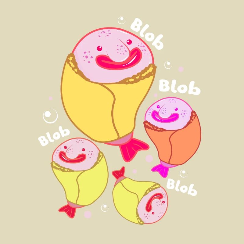 Blobfisch Tiefsee Grumpy Introvertiert Geschenk